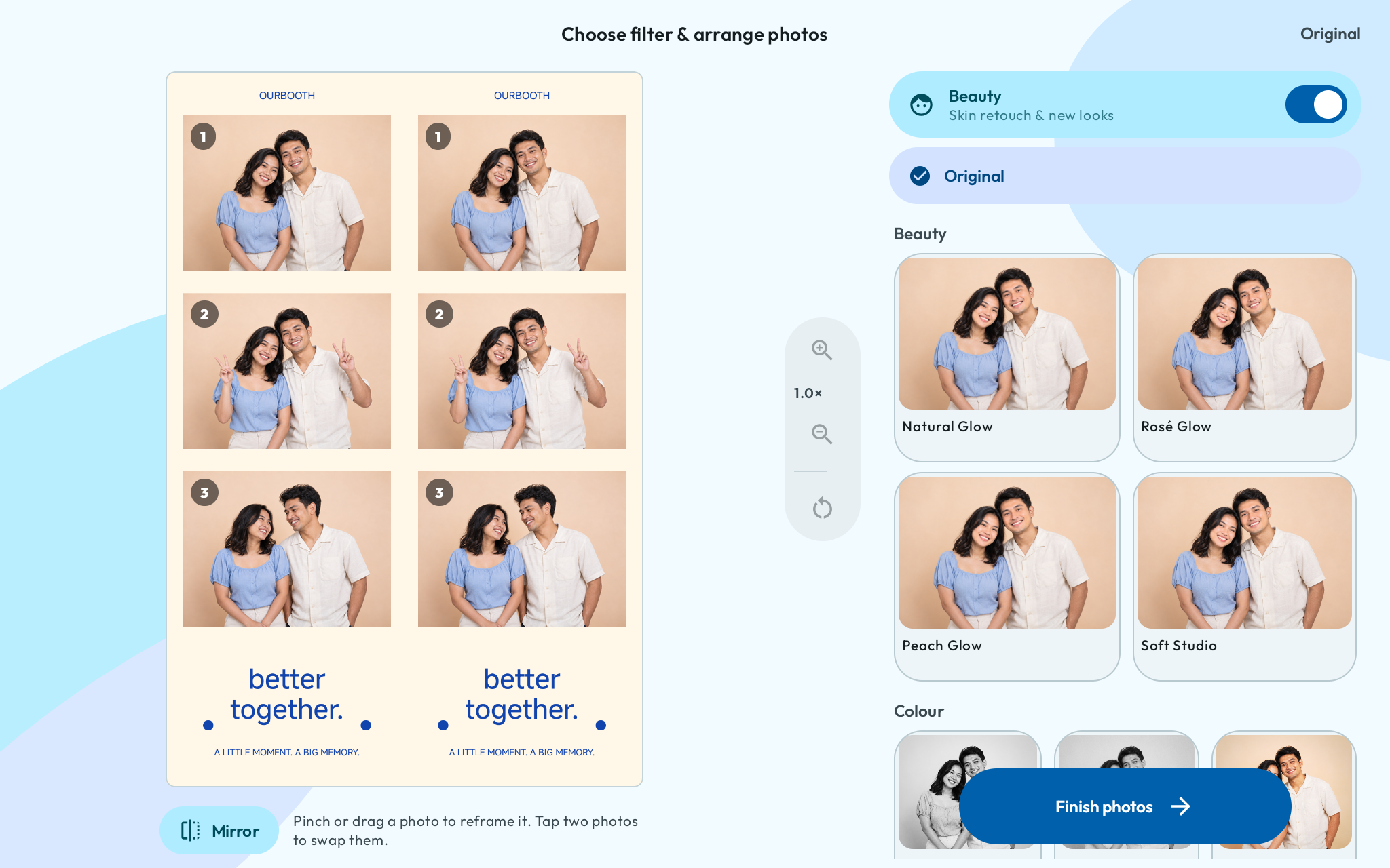 Android filters and arrangement