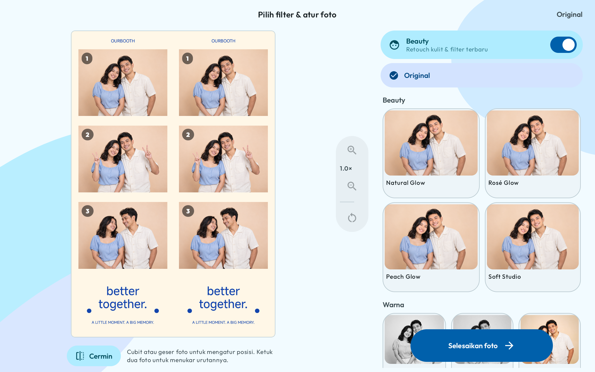 Filter dan penataan Android