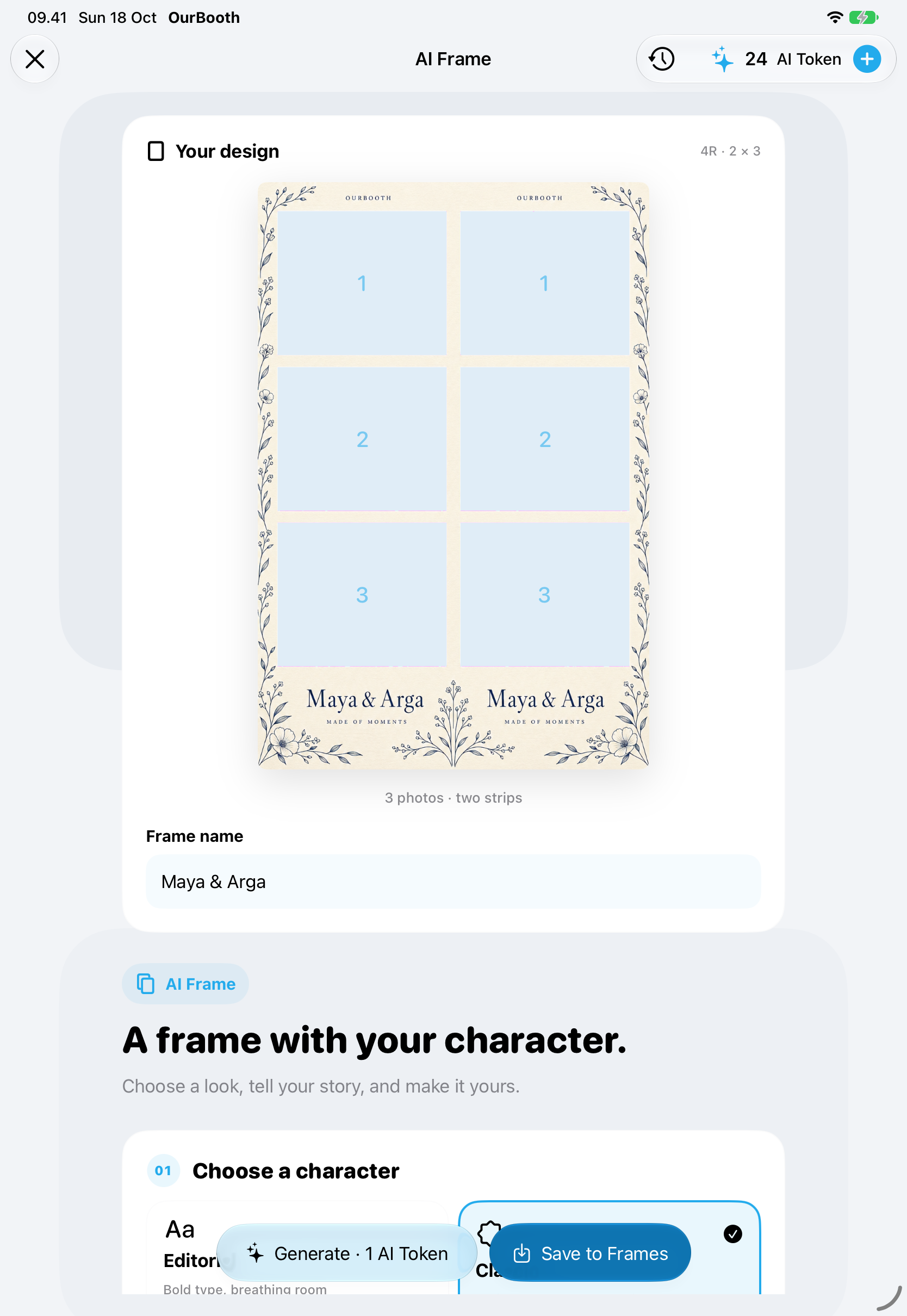 iPad AI Frame